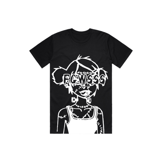 B & W Frankengirl Tee